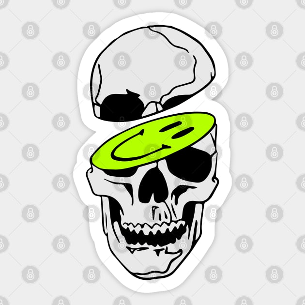 Skull Acid Sticker by GiGiGabutto